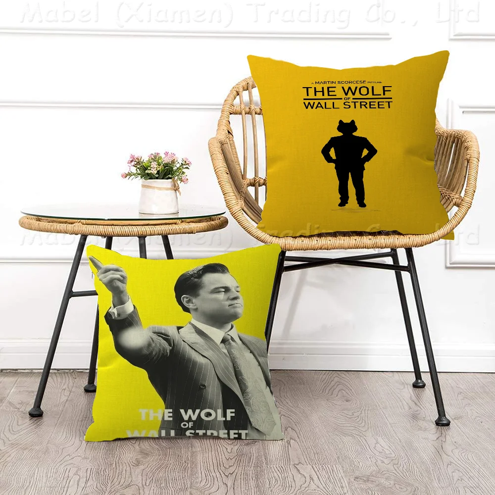 The Wolf Of Wall Street Movie Pillowcase Toon Gift Cushion Cover Bedroom Home Sofa Chair Seat Decor Pillow Case