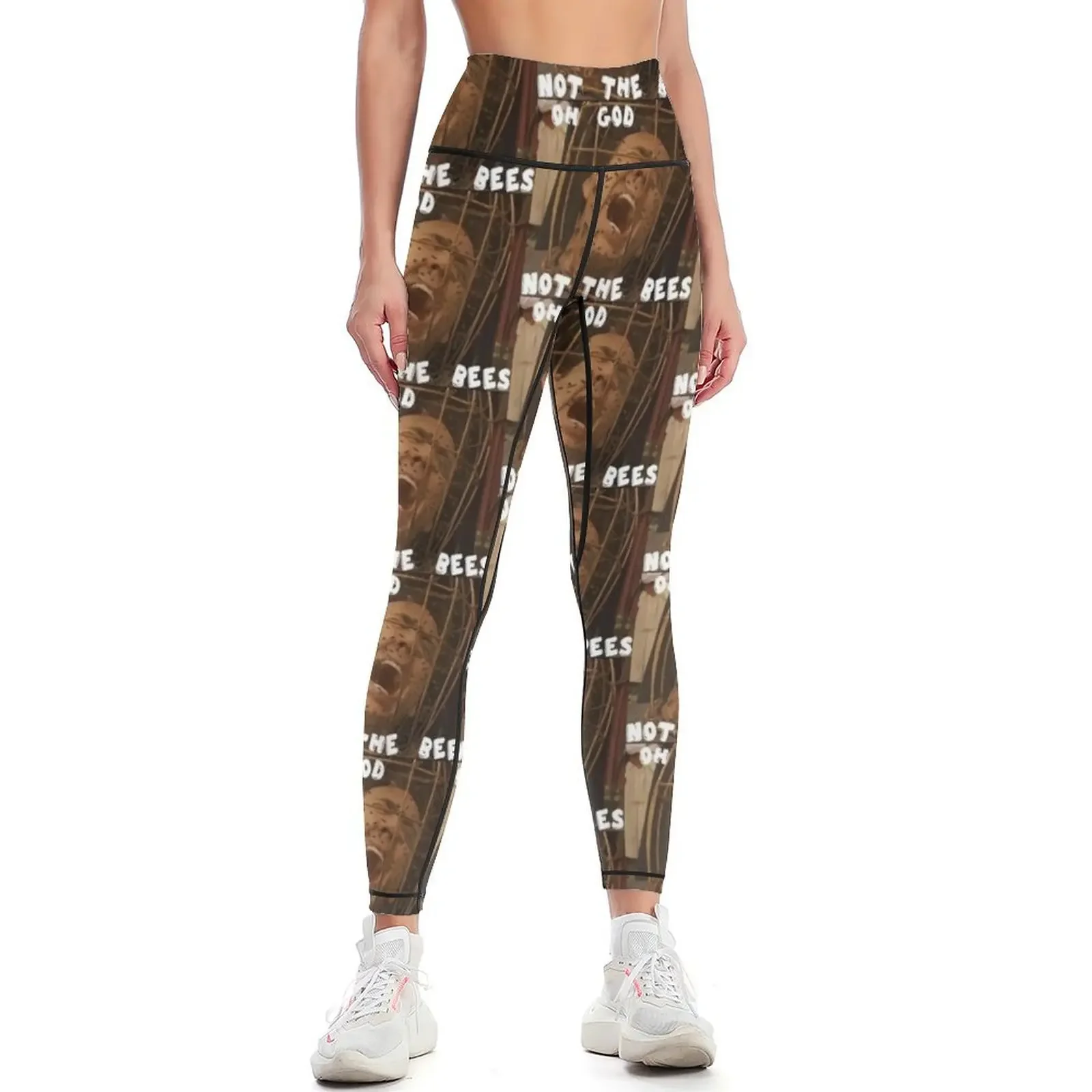 

OH GOD NOT THE BEES Leggings Women's high waist Clothing fitness gym sportswear woman push up legging Womens Leggings