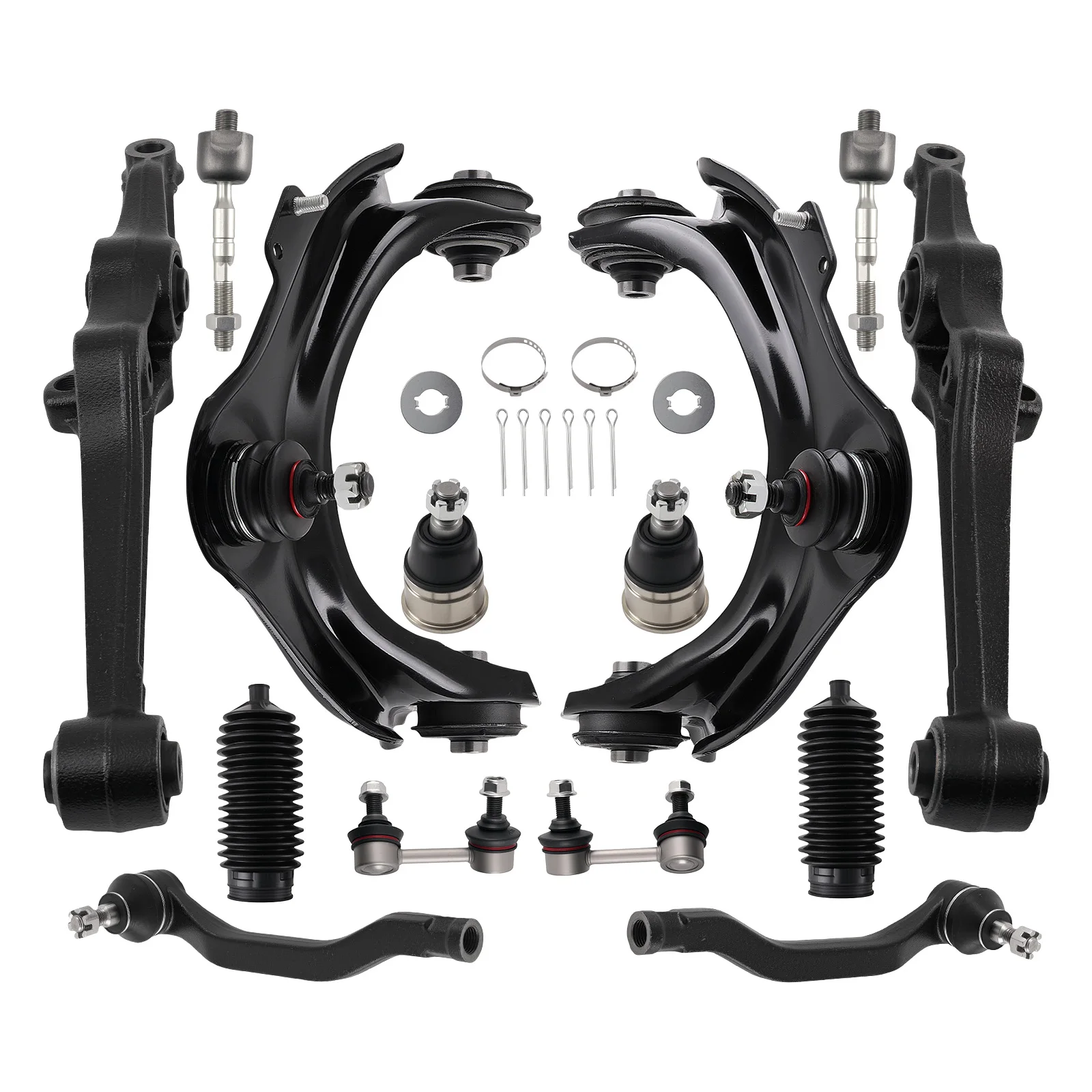 Front Control Arms Ball Joint Sway Bar Tie Rod Kit For Honda Accord 1998‑2002 New