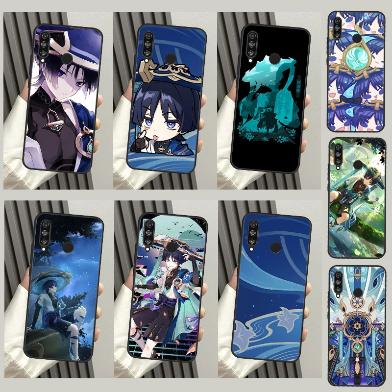 Funda Genshin Impact Wanderer para Huawei P30 P20 P50 Pro P40 Lite P Smart 2021 Nova 5T para Honor X8 X9a 50 70