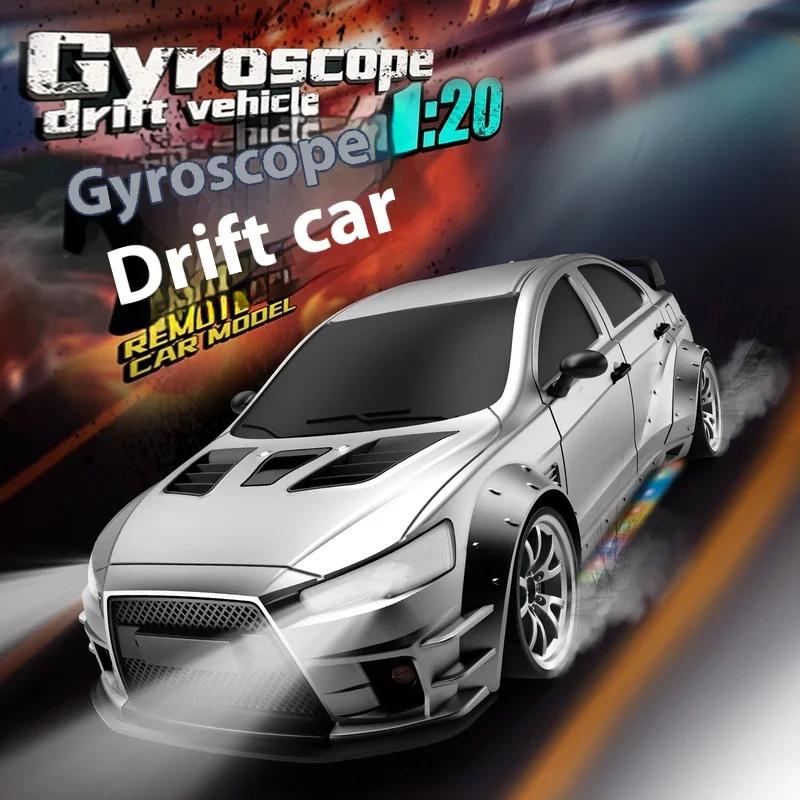 

New 1/20 Full Scale Gyroscope Remote Control Drift Car Model App Control Remote Control Car 4wd Multiple Lighting Model Car