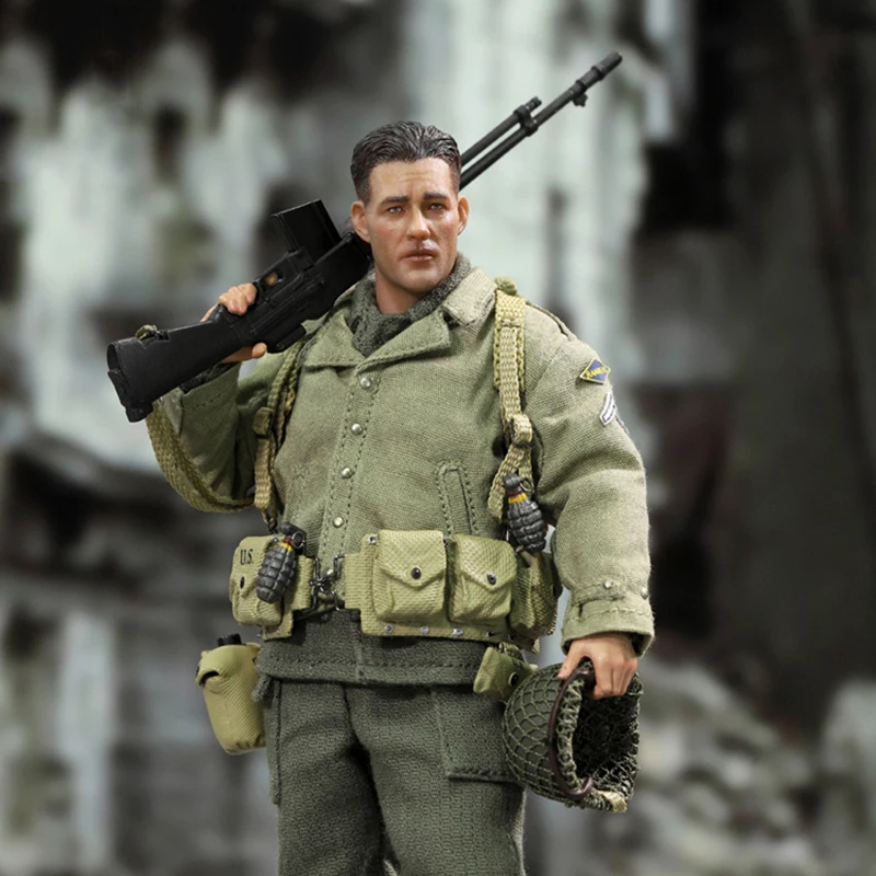 DID XA80012 1/12 WWII US 2nd Ranger Battalion Private First Class Reiben Figure Model 6'' Male Soldier Action Doll Full Set Toy