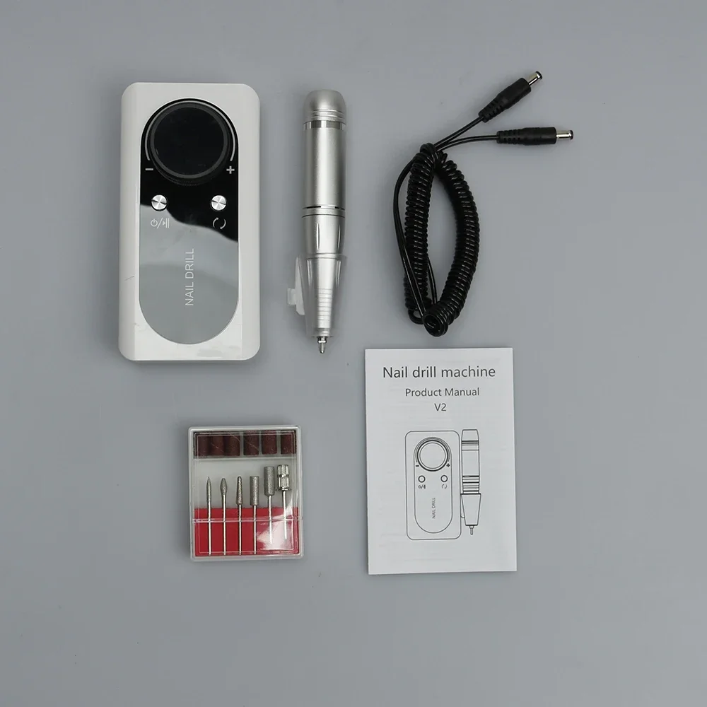 

Portable Nail Drill Professional 45000 RPM, Rechargeable Electric Nail File Machine E File for Acrylic Gel Polishing Removing