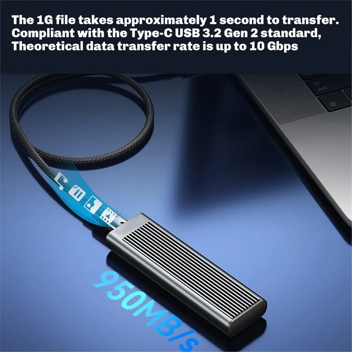 

[VALUE PACK]100W USB C Cable Fast Charging 5A Type USB C 3.2 Gen 2 Extension Cable10Gbps 4K 60HZ Video Cable Extension Wire 2M