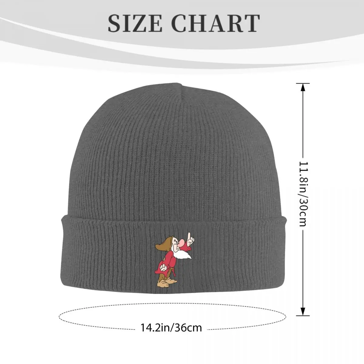 Grumpy Dwarf Warm Knitted Cap Hip Hop Bonnet Hat Autumn Winter Outdoor Beanies Hats for Unisex Adult