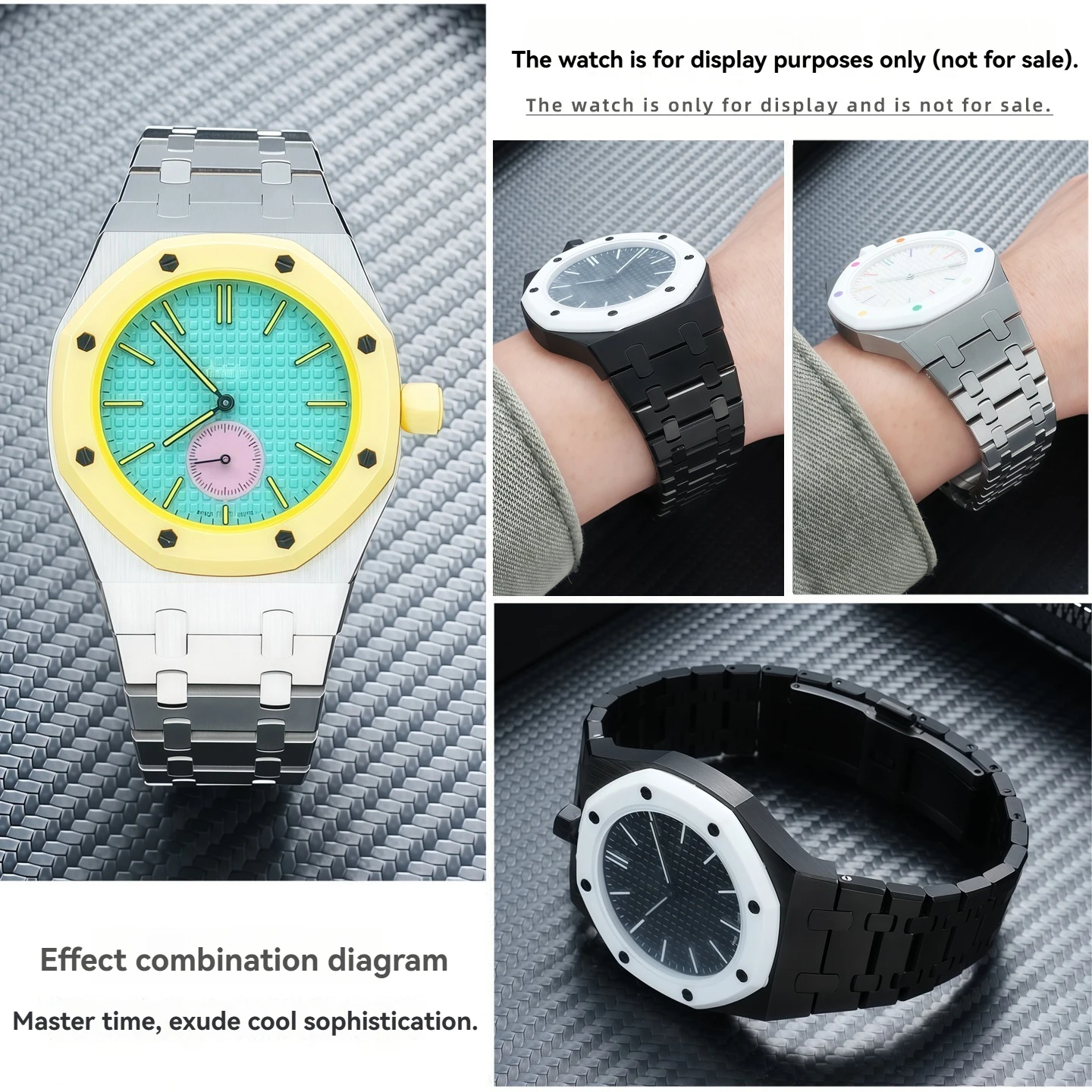 Suitable for AP Audemars Piguet Royal Oak x Swatch Swatch joint stainless steel modification kit for men