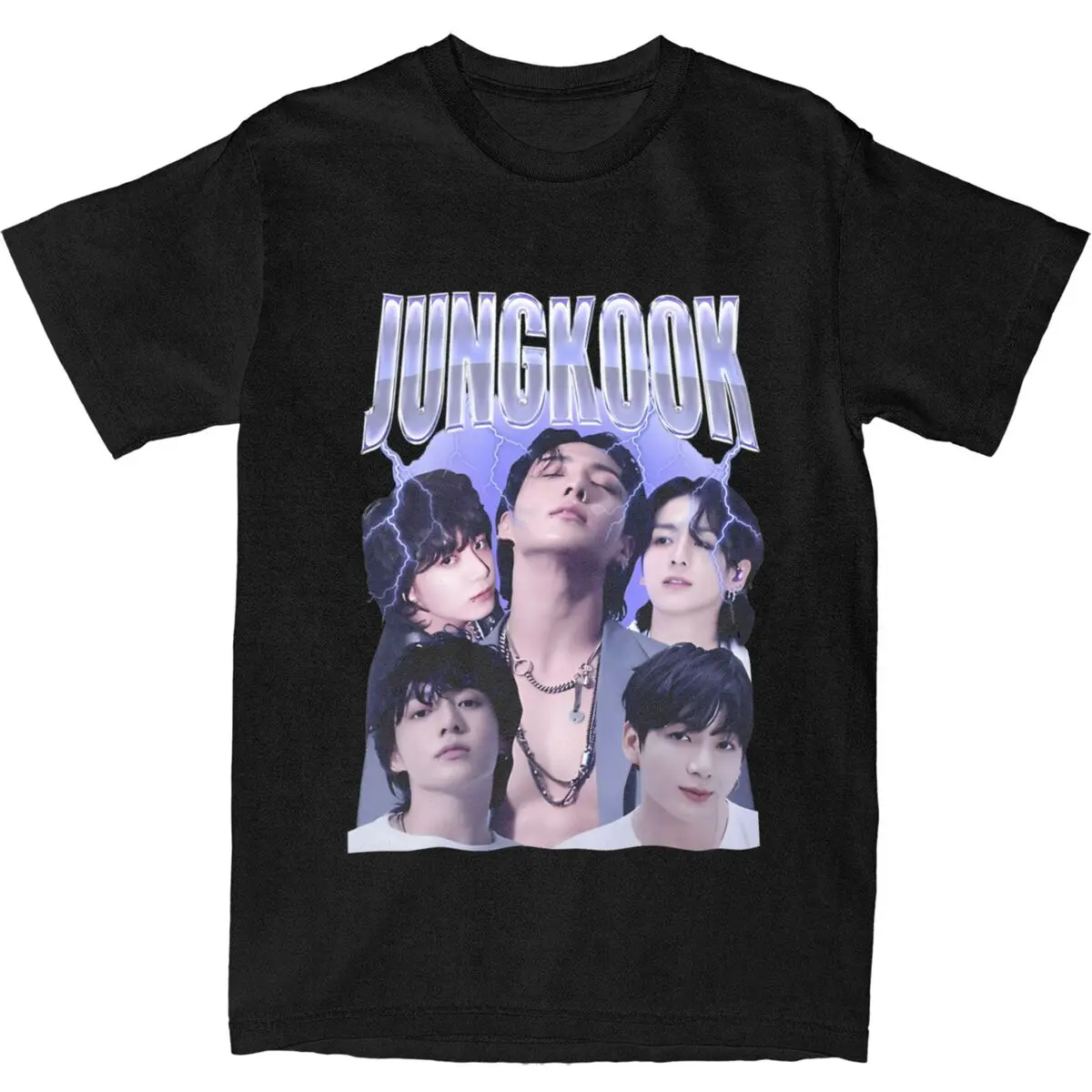 Men Jungkooks T Shirts Cotton Top Tees Summer Vintage Short Sleeves T-Shirt O Neck Hipster Casual Tee Shirt Plus Size 5XL 6XL