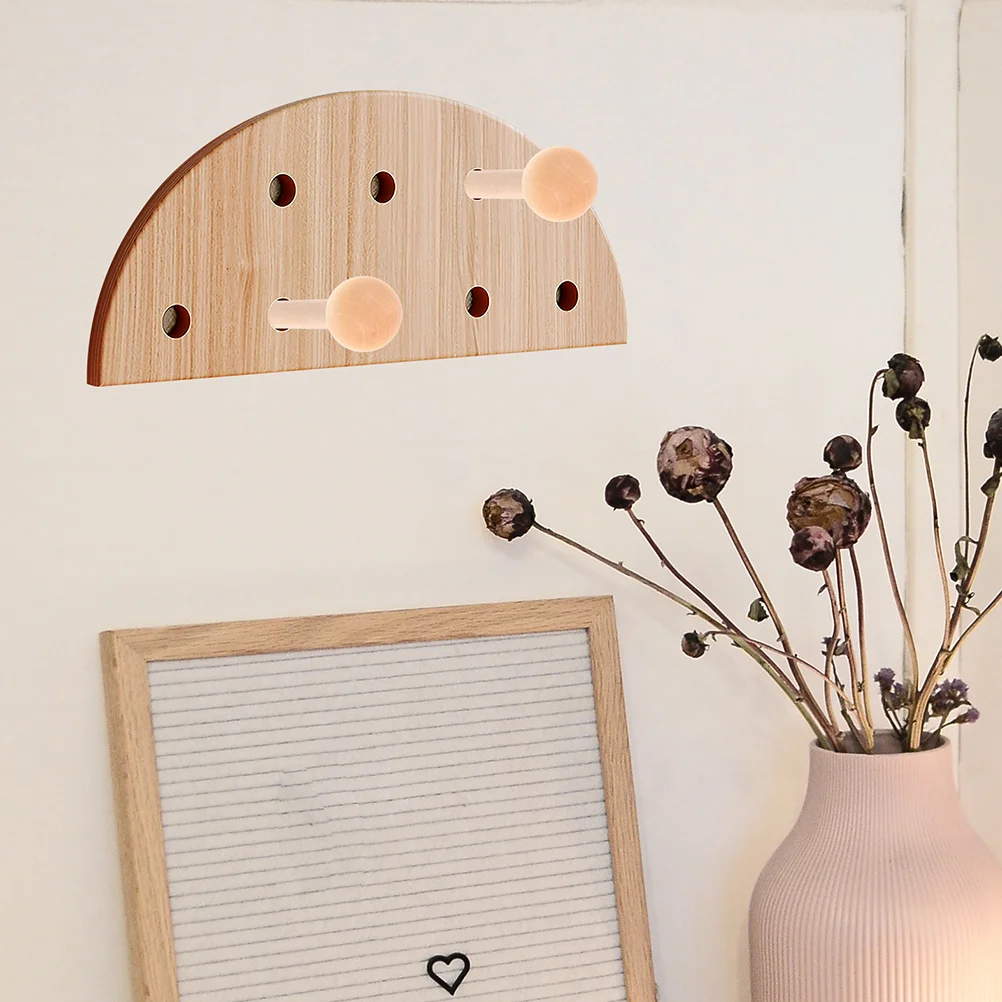 

10pcs Wood Pegs Craft Boho Room Decor Pegboard Wood Peg For Wooden Pegboard Panel Hooks Shaker Sewing Tools Accessories