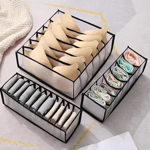 Home storage box, cabinet organizer for socks and bra, folding drawer organizer, separate, 7 grids, 9 grids, 11 railings, 1pc 10 Main Sales Wardrobe Organizer - №10