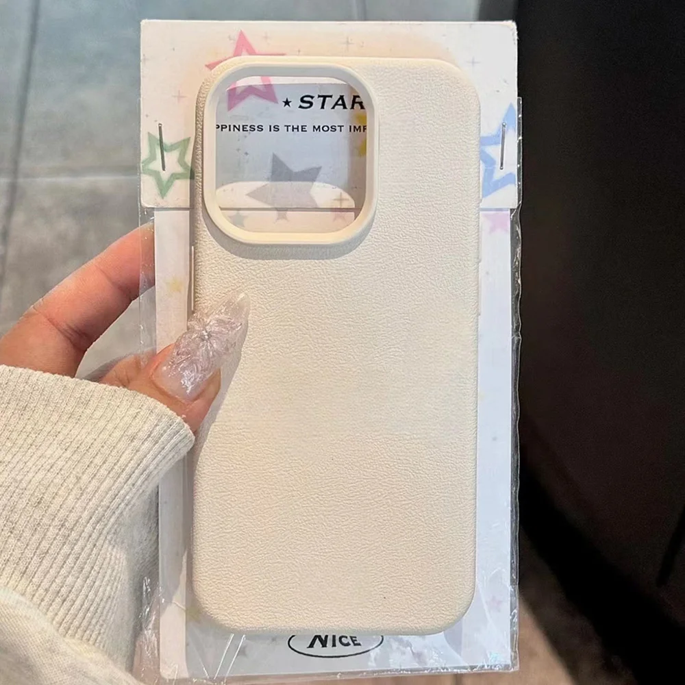 Lichee نمط الجلود قضية الهاتف آيفون 17 برو ماكس حافظة آيفون 16 11 13 15 12 14 برو ماكس 17 الهواء للصدمات لينة ماتي غطاء