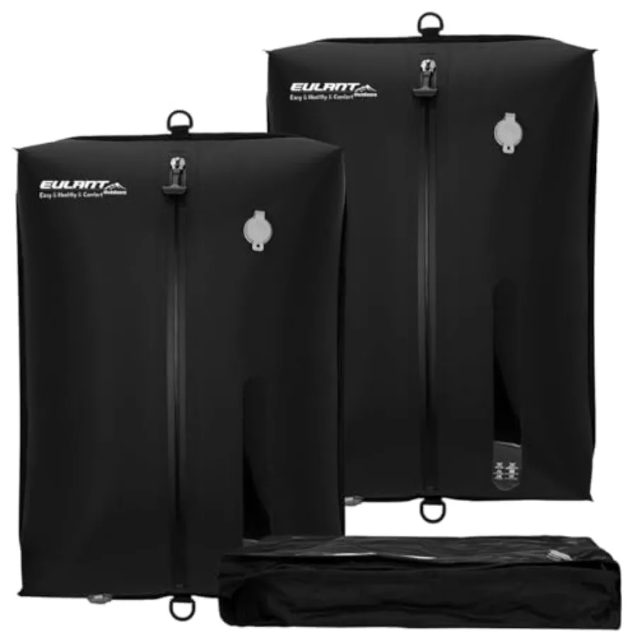 

Reusable Vacuum Bags for Travel, Professional Waterproof IPX8 Zipper Vacuum Compression Bag for Suitcases Backpack, Space Saver