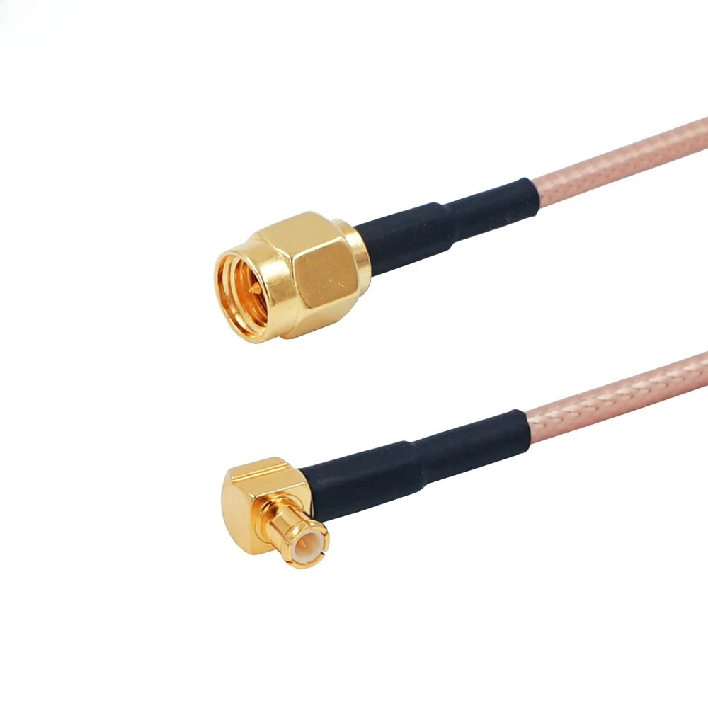 RF coaxial connector SMA Male Plug to MCX Male Right Angle RF Pigtail Cable RG316