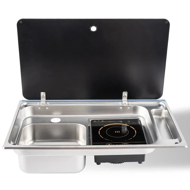 

Gas Stove With Sink For Rv 304 Stainless Steel Induction Cooktop Rv Sink And Stove Rv Caravan Boat Yacht