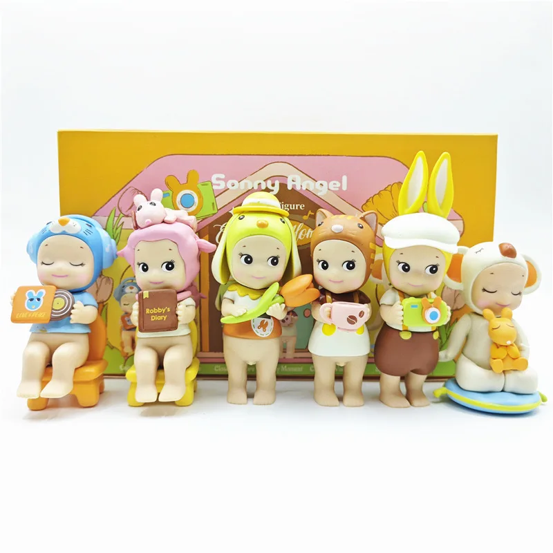 1pcs enjoy the moment Series Sonny Angel Anime Figures Ornaments Dolls Fans Children Christmas Gifts