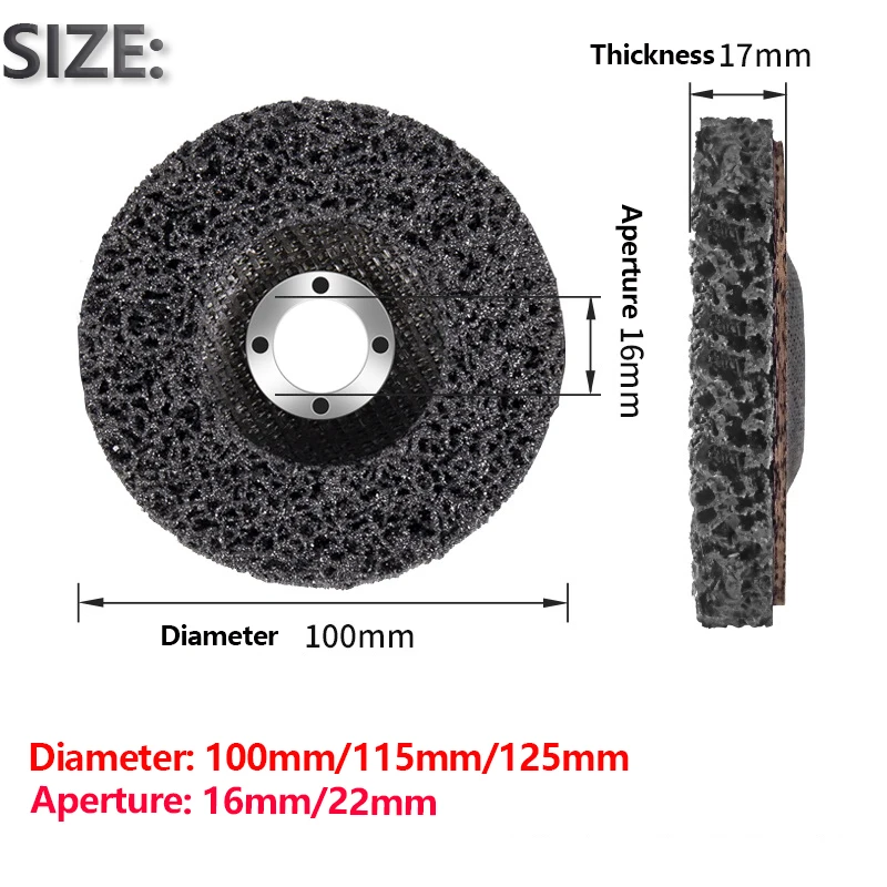 Sanding Wheel Stainless Steel Polishing Wheel Paint Rust Removal Grinding Disc For Angle Grinder Accessories 16/22mm Inner Hole
