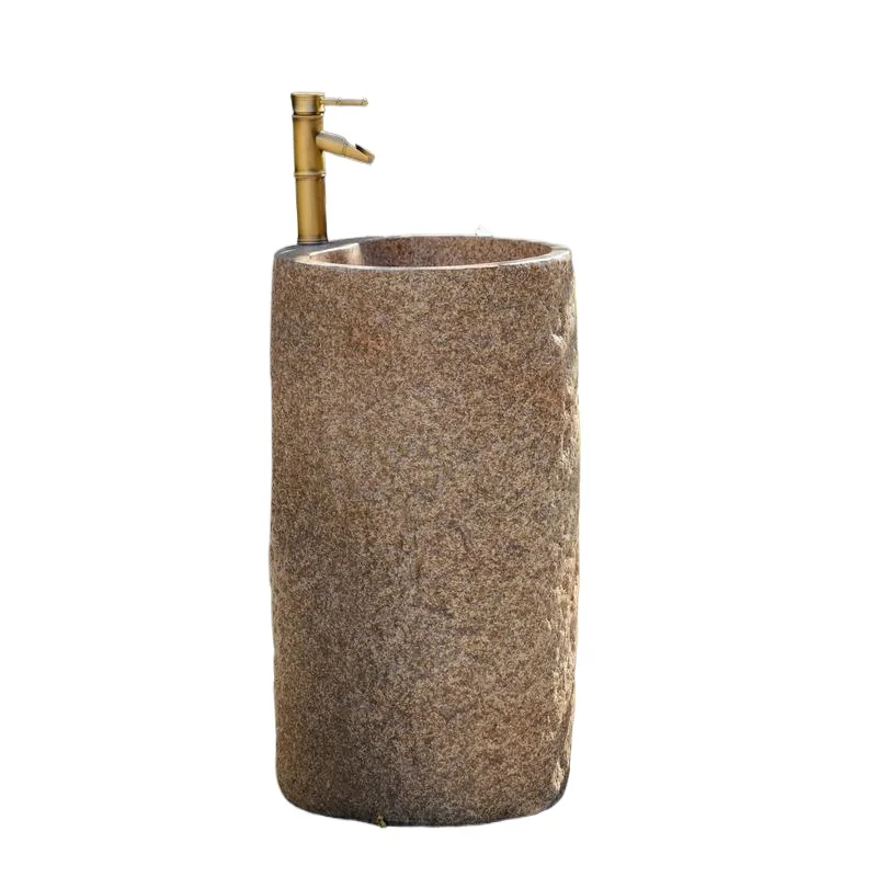 

Functional New Chinese Classical Cement Wash Basin – Outdoor Vertical Cylindrical Sink