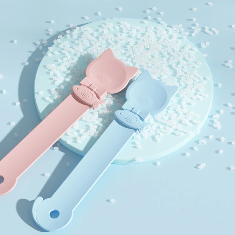 고양이 국수 피더 스퀴즈 스푼, 고양이 국수 스푼 고기 스퀴저, 애완 동물 먹이 스푼