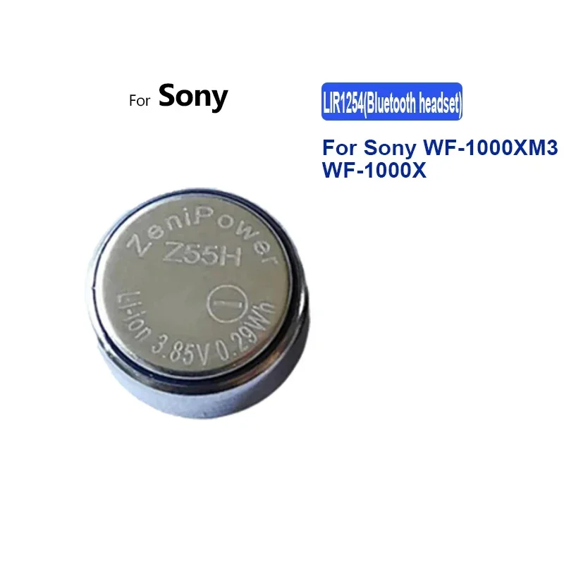 65mAh Replacement Battery LIR1254 For Sony WF-1000XM3 WF-1000X TWS true wireless Bluetooth headset ICR1254 CP1254