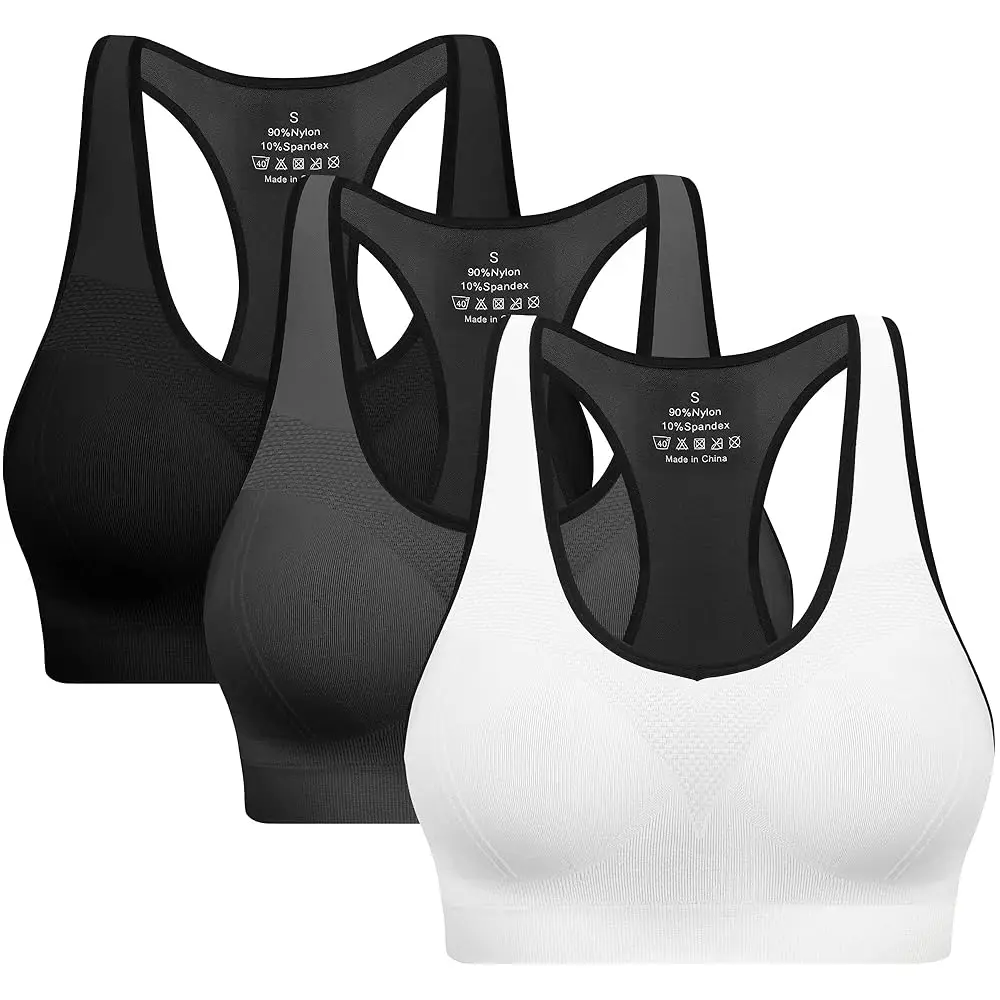 Sports Bras for Women with Pads - High Impact Athletic Tank Tops for Yoga and Workout Brassieres Bra