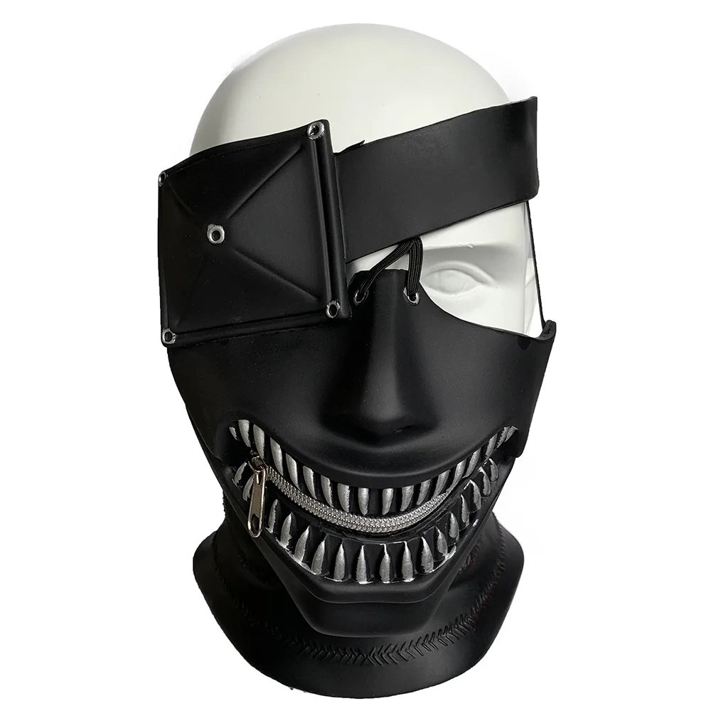 Halloween-Requisiten Masken Cosplay-Zubehör, Cosplay-Perücke mit Verstellbarem Reißverschluss aus Gummi – Detail 7