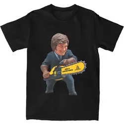 Vintage T Shirt Cartoon Milei Chainsaw Cotton T-Shirts viva la libertad carajo Fashion Tee Shirt Men Summer Basic Casual Tops