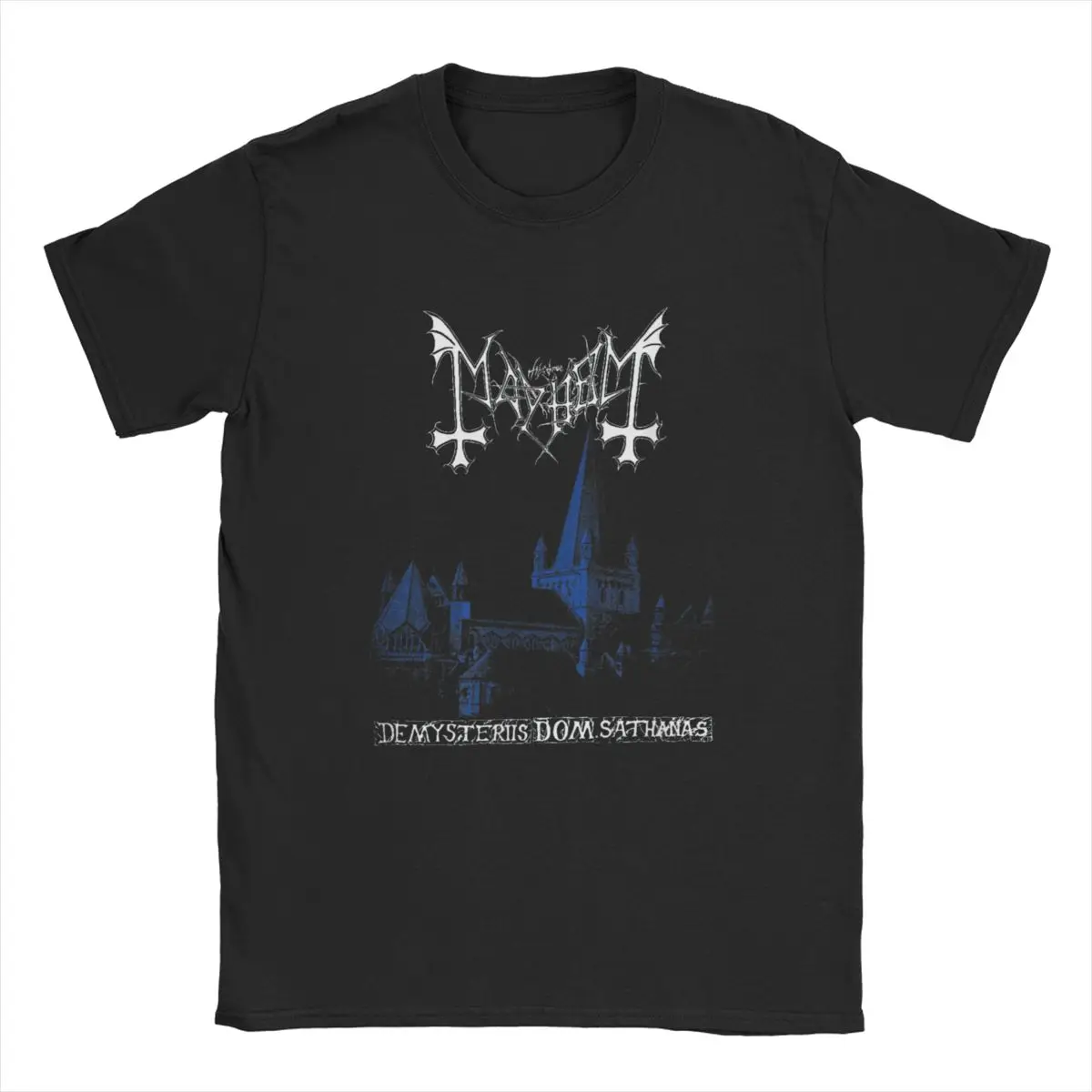 Mayhems Official DeMysteriis Men's T Shirts Dead Varg Rock Punk Funny Tee Short Sleeve Crewneck T-Shirts Pure Cotton Plus Size