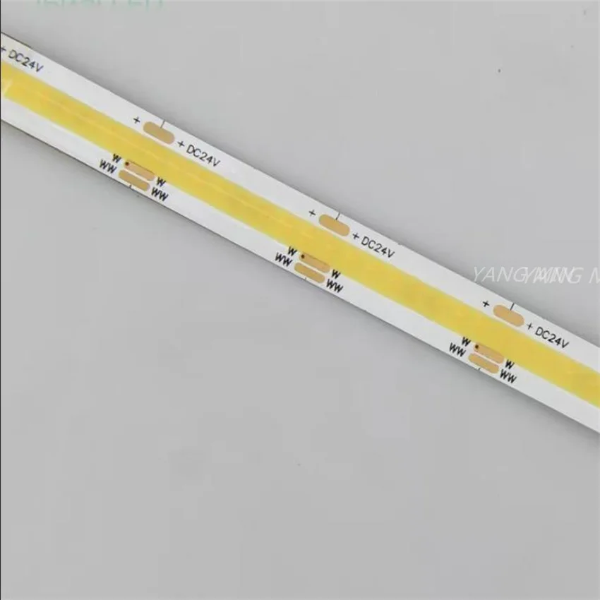 5m/roll 320 LEDs High Density Flexible COB LED Light Bar Ra90 4000K  DC12V No Spot COB Strip Lighting  for Decoration