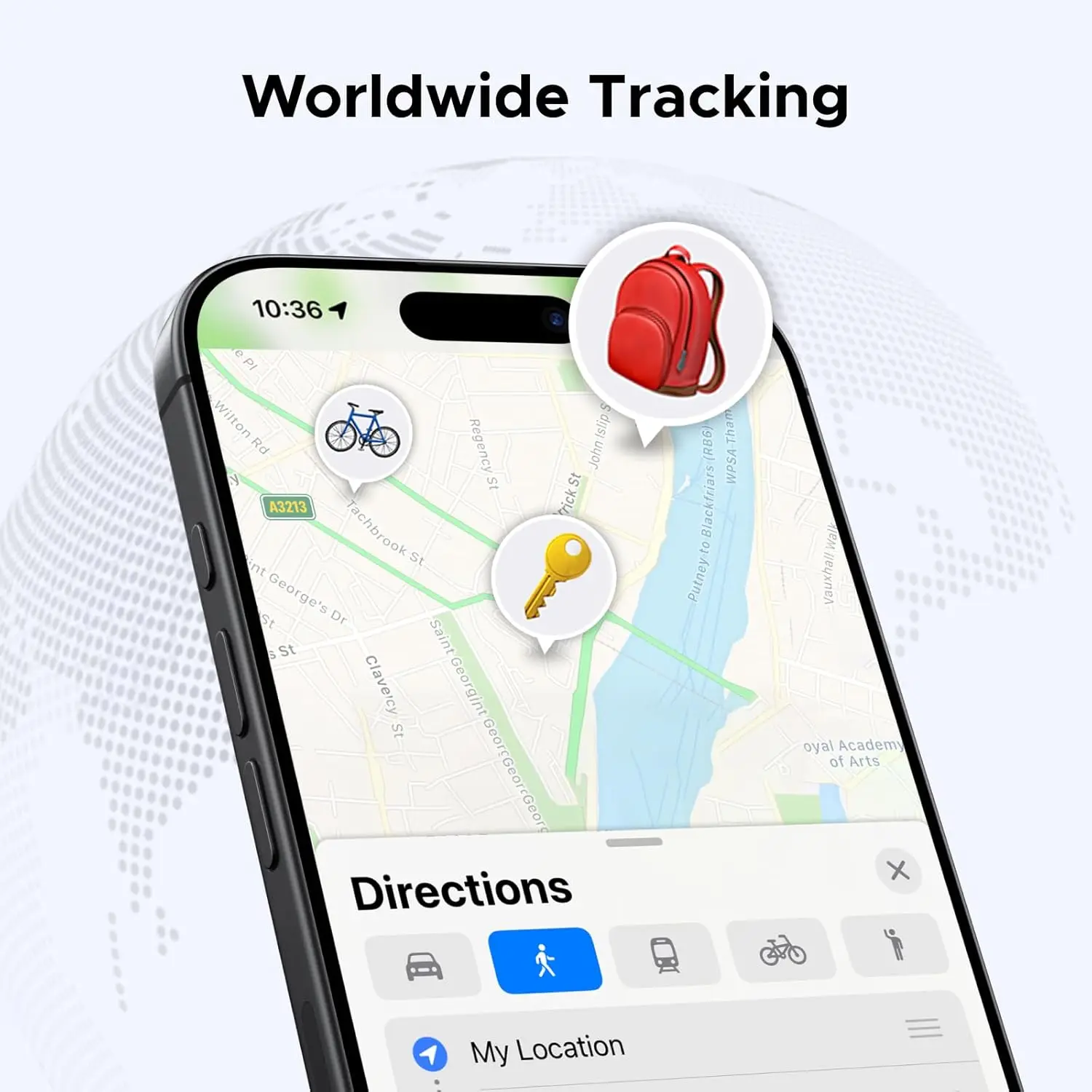 UGREEN FineTrack Smart Finder Compatible with   Find My (iOS Only) 2-Year Replaceable Battery Bluetooth Tracker Tags