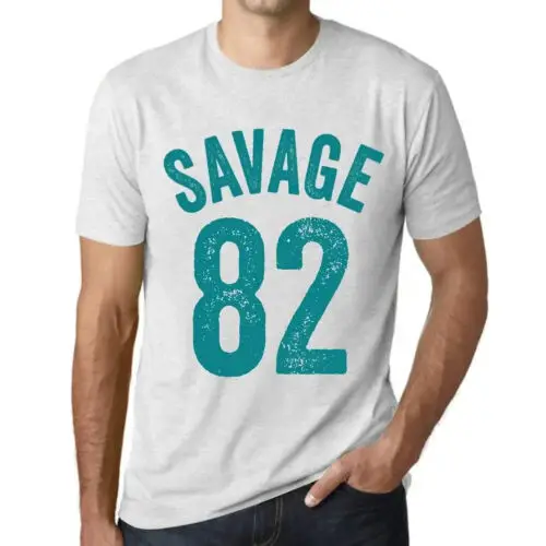 Heren Grafisch T-Shirt Savage 82 Cadeau voor 82ste Verjaardag 82ste Jubileum