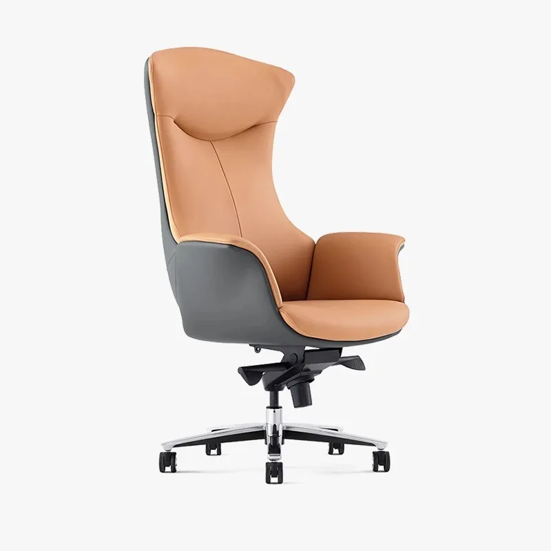 Light luxury boss chair leather office business sedentary engineering shell