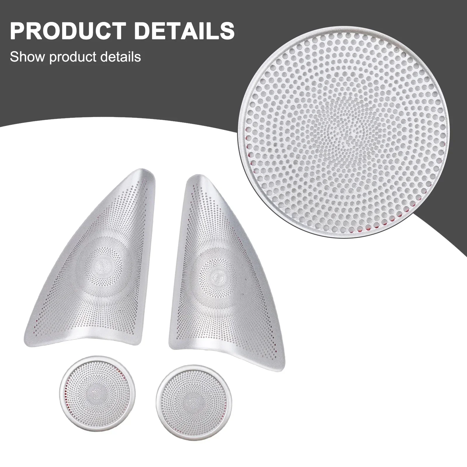 Auto Door Speaker Cover Trims For Mercedes W166/GLE ML For X166/GLS GL-CLASS Front Horn Covers Interior Accessories