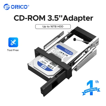 ORICO Hard Drive Caddy 2,5 do 3,5 cala Wspornik montażowy wewnętrznego dysku twardego ze stali nierdzewnej Adapter 3,5-calowy dysk twardy SATA Mobilna rama
