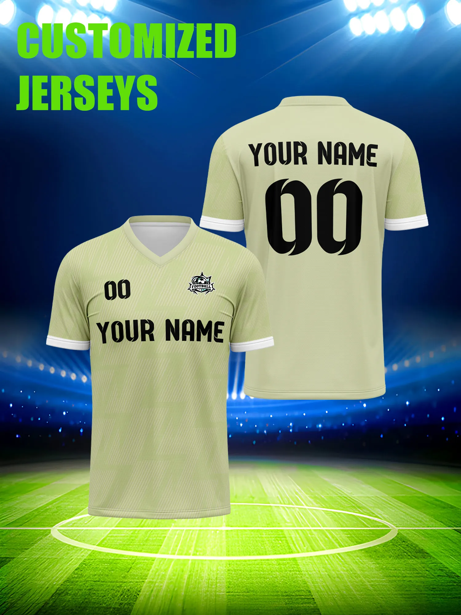 

Футболка для болельщиков с индивидуальным дизайном, номером и именем, онлайн-дизайнерская футболка для фан-клуба с возможностью персонализации.