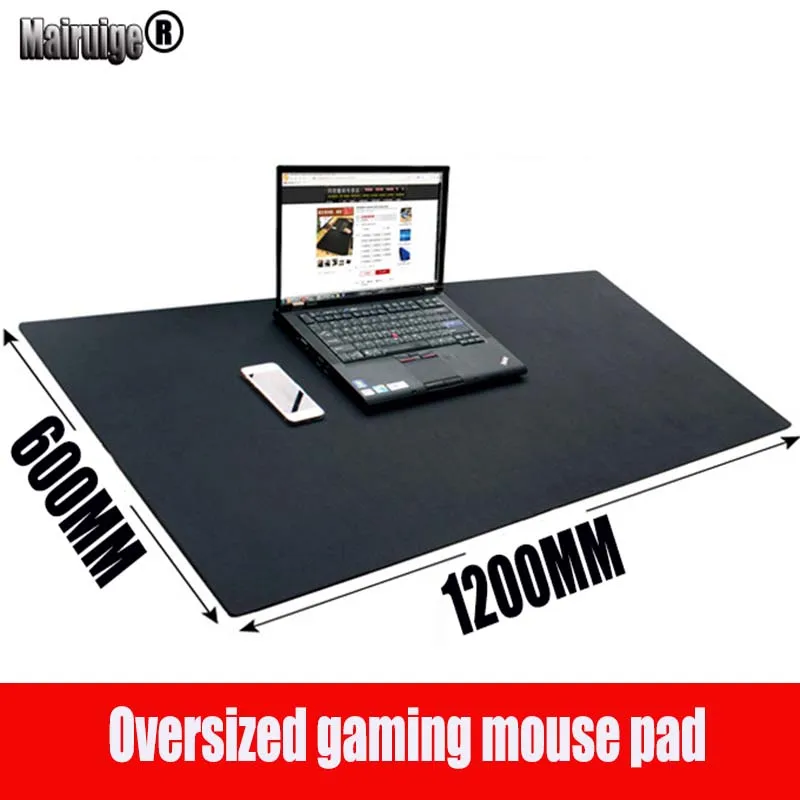 1200 X600X 3mm Black Mousepad Padding Mouse Mats Gaming Accessories Gamer Carpet Pad to Computer Desk Pad Office Pc Desk Gadgets