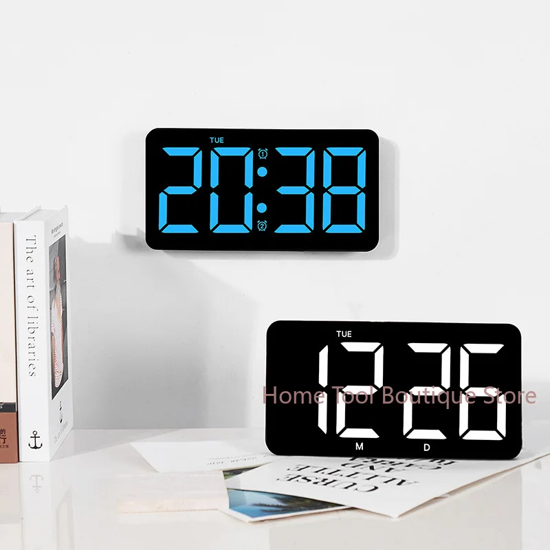 Digital Wall Clock LED Screen Digital Clock With Remote With Display 10.5