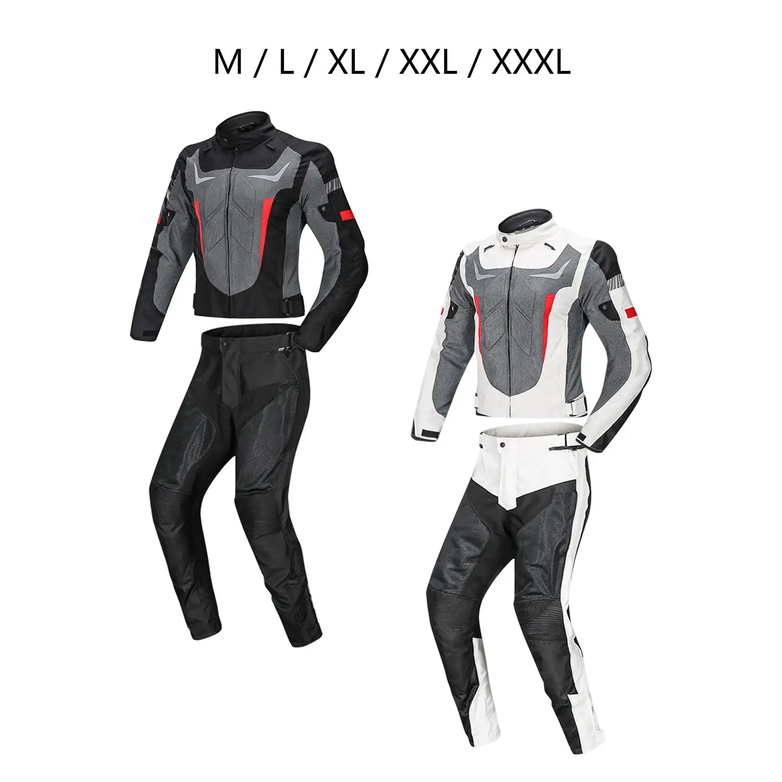 Waterproof Motorcycle Jacket Pants Racing Suit Wearable 600D Oxford Reflective