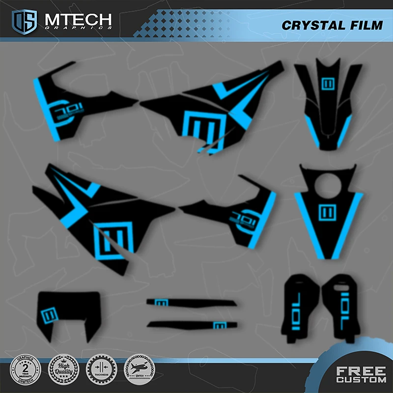 

DSMTECH Custom Team Graphics Decals Stickers Kit for Husqvarna Decal 15-20 701 SUPERMOTO ENDURO 2015-2017 2018 2019 2020 023