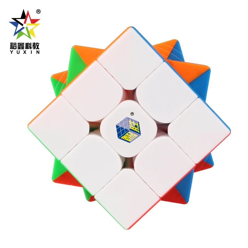 YuXin 黒キリンキューブ 3X3 プロフェッショナルスピードパズル子供のおもちゃのギフト Speedcube オリジナルマジックキューブ特別なベース