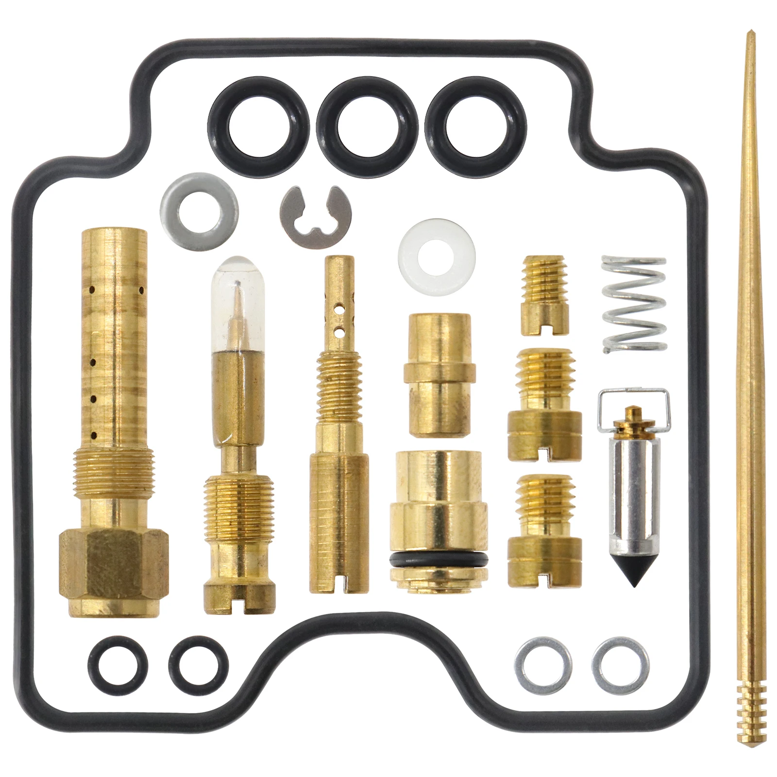 Kit de reparación y reconstrucción de carburador para Yamaha YFM400 Big Bear 400 2000-2012, juntas y retenes