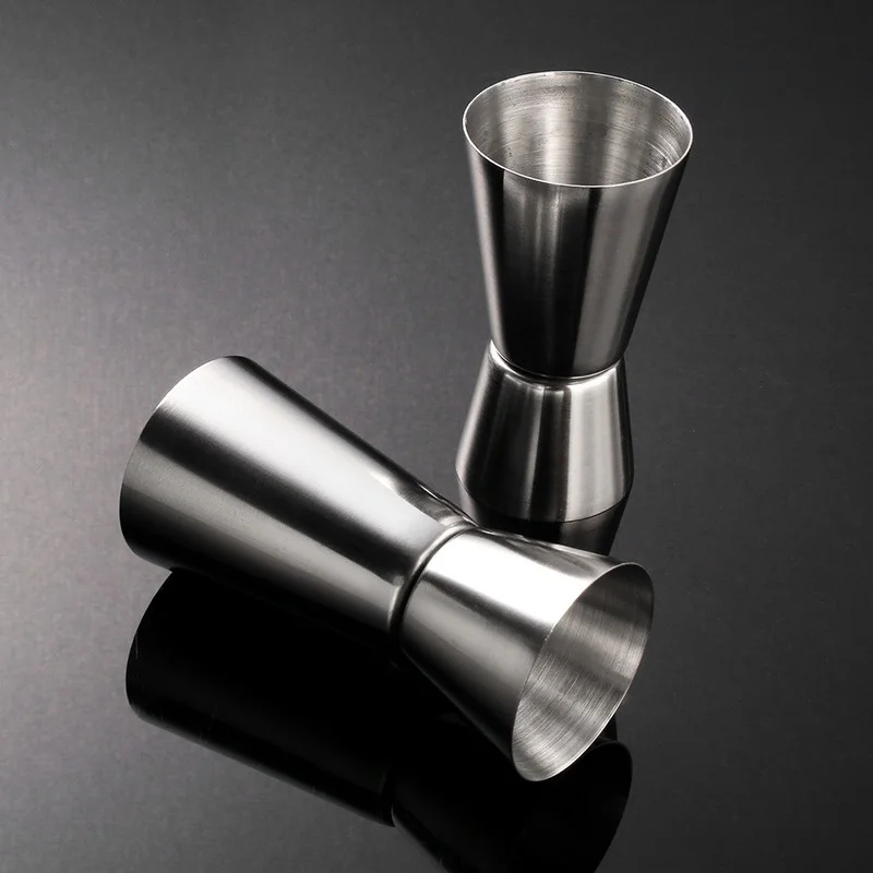 15/30ml or 25/50ml Stainless Steel Cocktail Shaker Measure Cup Dual Shot Drink Spirit Jigger Kitchen Gadgets