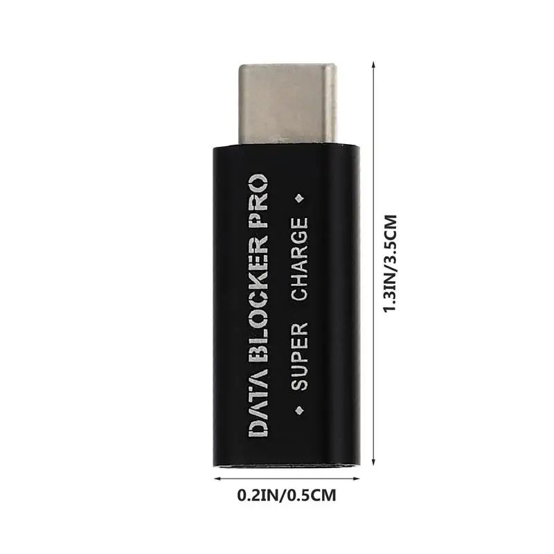 USB Type-C Data Blocker Juice Jacking Prevention Gender Change Connector 5-50V/1-5A fast charge Prevent Data safe for phone PC