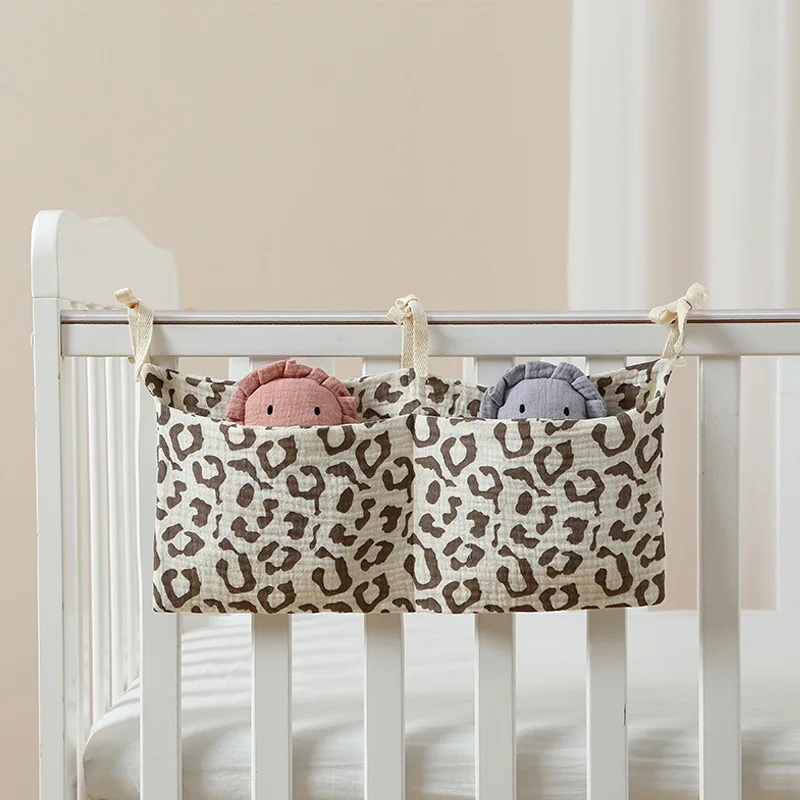 New Portable Baby Crib Storage Bag Multifunctional Newborn Bed Headboard Organizer For Kids Baby Bedding Diaper Bag