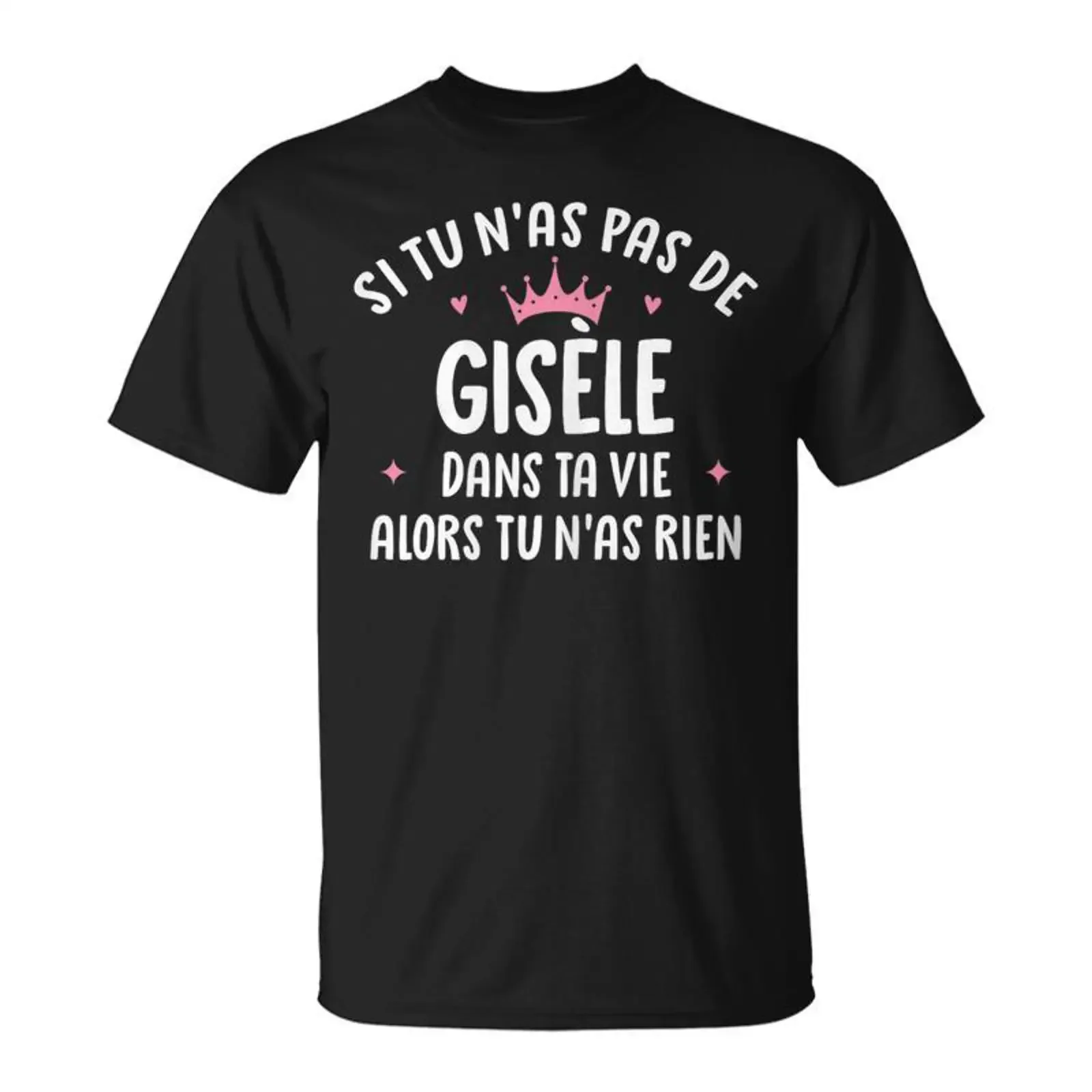 Copine Humour Cadeau Personnalisé Prénom Gisèle T Shirt Cadeauxyz vintage Washed Versatile Unisex streetwear Comfortable