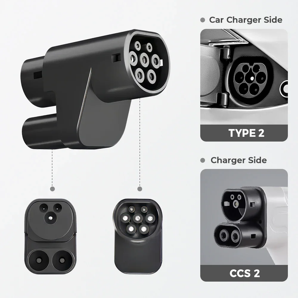 

CCS2 to Type 2 Adapter for European Tesla Model S/X （Not compatible with non-Tesla vehicles）