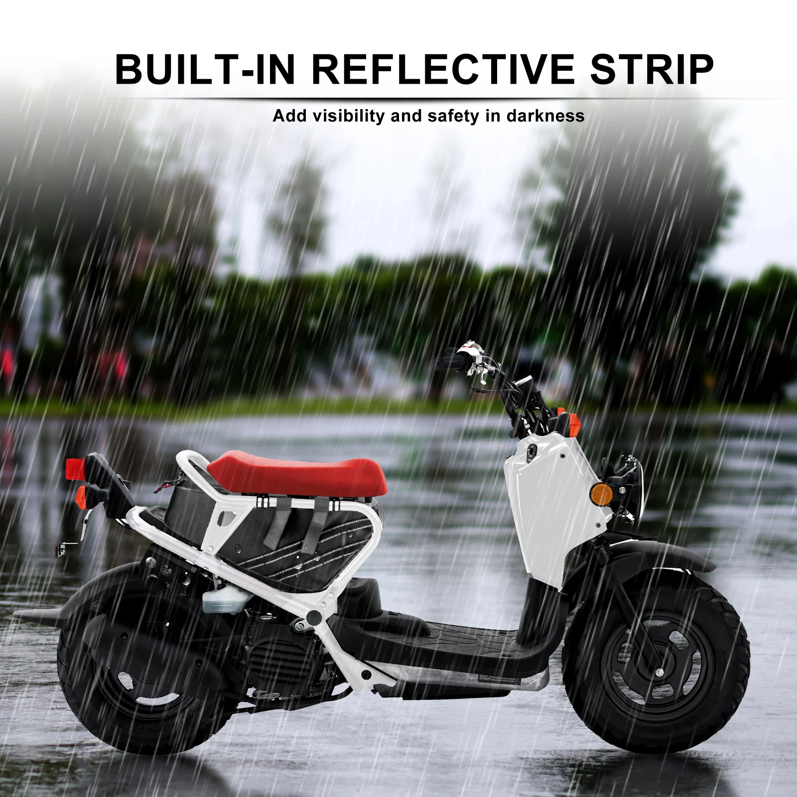 Water and Tear-Resistant Ruckus/Zoomer Under Seat Storage Bag Saddle Bag Luggage Scooter Fits For Honda Ruckus 2010-2020