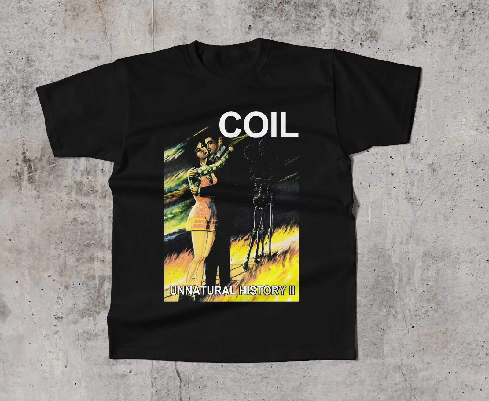 

COIL band Short Sleeve Black Men All Size T-shirt S to 5XL