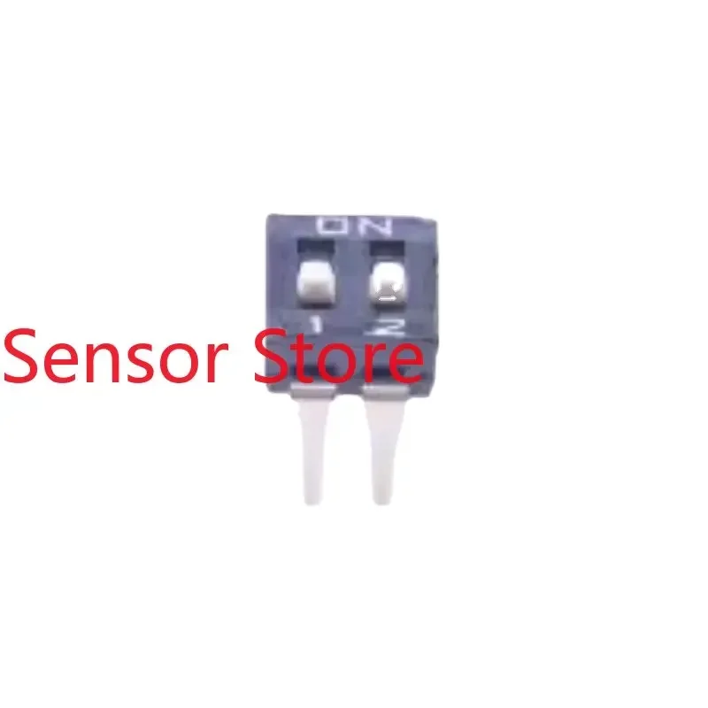 

10PCS DIP NDI-02H-V Vertical Inline 2-position Dial Switch 2P Flat 2.54mm Spacing