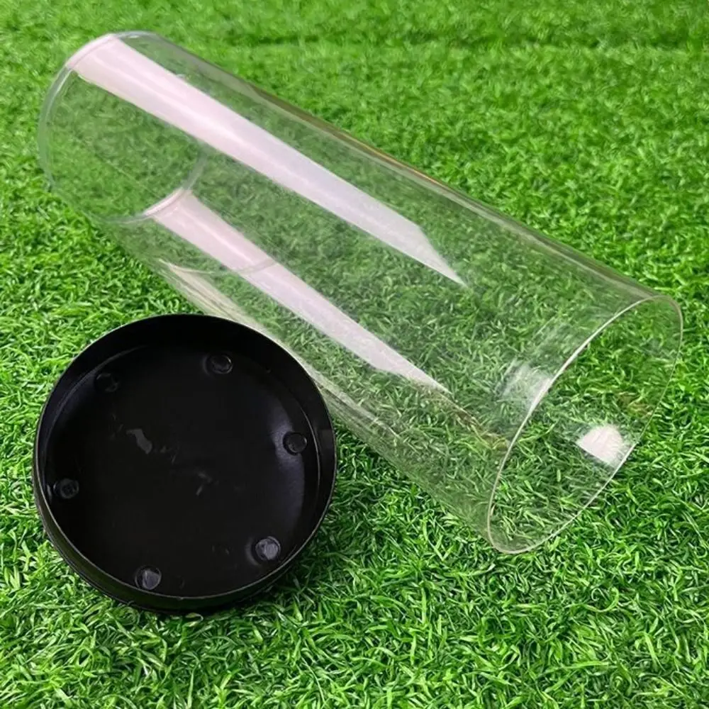 Transparent Pickleball Storage Box With Lid Large Capacity Pickleball Tube Barrel Cylindrical Clear Tennis Ball Containers