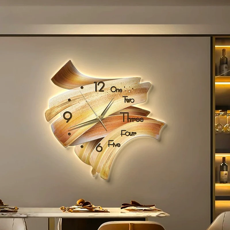 Modern Luxury Wall Clocks Xenomorph Design Creative Minimalist Clock Wall Nordic Minimalist Reloj De Pared Room Decorations