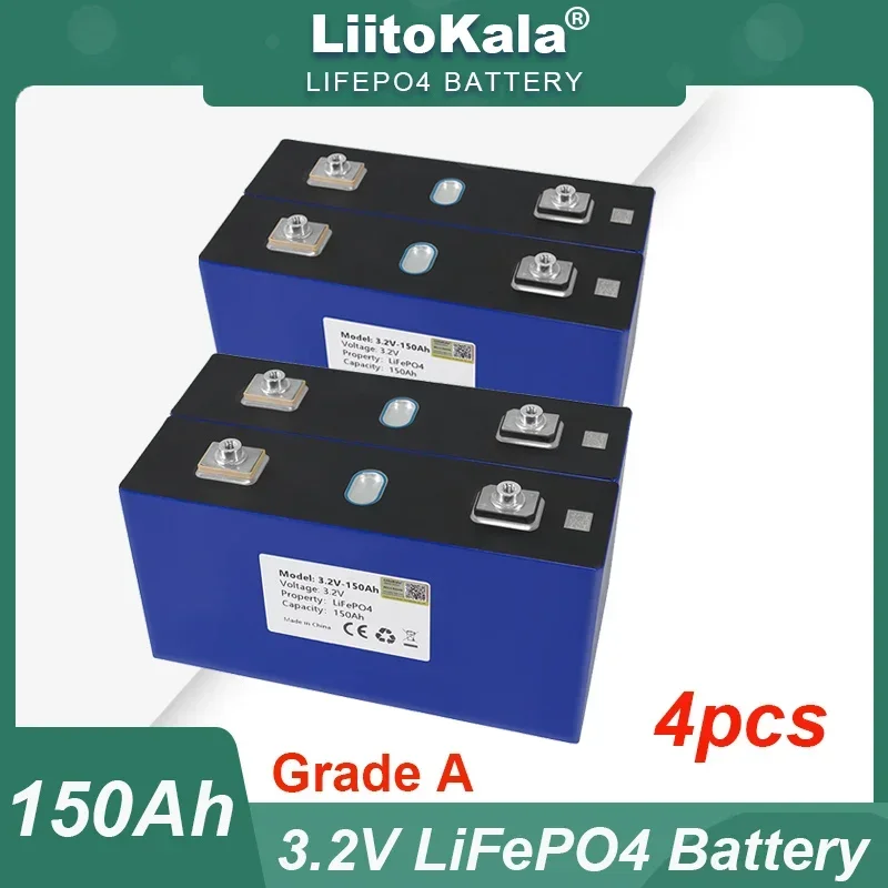 Imagem -02 - Bateria de Fosfato de Ferro de Lítio Liitokala 3.2v 102ah 105ah 90ah 100ah Lifepo4 Bateria 12v Campistas Carrinho de Golfe Vento Solar Off-road Pcs